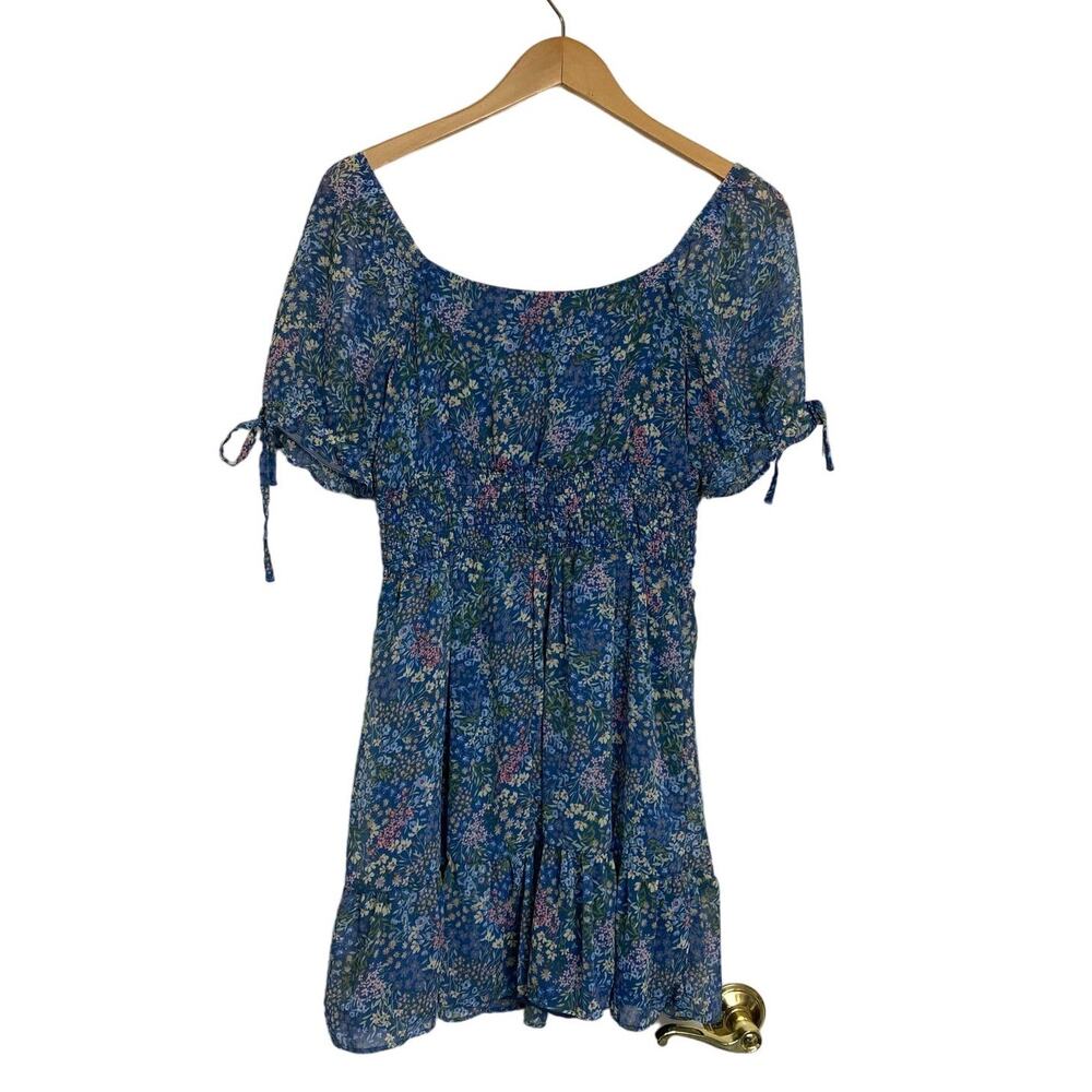 BCX Juniors' Smocked-Waist Peasant Dress Size Medium - Picture 3 of 8